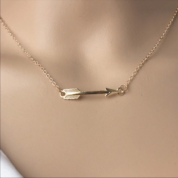 🎁Boho Sideways Arrow Necklace - Picture 2 of 6